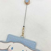 サンリオ パスケース リール付き シナモロール 定期入れ キャラクター ダイカット ICカードケース 通学 通勤 かわいい グッズ 子供 女の子 プレゼント サンリオ正規ライセンス品