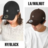 キャップ ニューエラ NEW ERA カジュアルクラシック casual classic Mini Logo レディース メンズ 帽子 深め サイズ調整 スナップボタン NY LA ヤンキース ドジャース ブラック アイボリー ブラウン グレー おしゃれ ミニロゴ 15136946 15136947 15136954 15136955 正規品