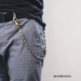 アンティークゴールド ウォレットチェーン フック クリップ チェーン 50cm ナスカン