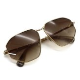 マックスマーラ サングラス MAX MARA MM0143/S 32F 59 サングラス ノーズパッド MM0143-32F-59 ゴールド ブラウングラデーション ユニセックス