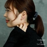 【ジュエリーの町 山梨甲府製】プラチナ フープピアス 細い 小さい PT900 幅1mm×直径10mm アレルギー対応  日本製 品質保証書 おすすめ 片耳 1個 かわいい