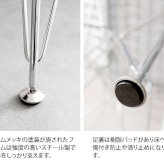 イームズ ワイヤーチェア 宮武製作所 PCK-019N 幅47.5 奥行き52 高さ85.5 ダイニング デザイナーズ 椅子 おしゃれ リプロダクト ブ ホワイト スチールメッシュ 合成皮革 スタイリッシュ レザークッション付き DKR イームズチェア