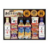 キッコーマン アマノフーズ 日清オイリオ バラエティ ギフト 計14点入 丸大豆生しょうゆほか 調味料 詰め合わせ 食用油 醤油 みそ汁 味海苔【北海道・沖縄県・離島 配送不可】