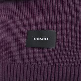 コーチ COACH WOVEN PATCH KNIT SCARF マフラー co100427-604 OXBLOOD パープル
