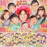 記念日のお祝いに、贈る側の想いまで伝わる記念品です。 ギフト 似顔絵 還暦祝い プレゼント 贈り物 名入れ 手描き 記念日 敬老の日 長寿 お祝い 大人数 家族 ご両親 祖父母 修正無料 名入れ 下書き確認 親孝行 実績多数 喜ばれる 似てる 60歳 還暦祝い 古希 宝物 引っ越し キレイ 白寿祝い 同窓会 メモリアル 感動 メモリアルギフト オーダーメイド 卒寿祝い 初任給 応援 クリスマス
