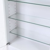 不二貿易 コレクションケース 4段 ロータイプ ガラス棚 収納機能 フィギュア収納に最適 高さ90cm 幅90cm 奥行き29cm 透明ガラス ほこり防止