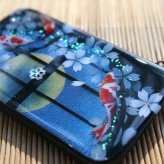 【全機種対応】スマホケース『奈』名入れ 送料無料 和柄 和風 桜 職人 伝統工芸 ハンドメイド ハードケース 手帳型 iPhone 17 Xperia AQUOS Android 各機種対応