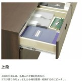 国産 3列サイドボード W1600 D400 H650 家具 書庫 収納家具 木製家具 オフィス家具 書斎 社長室 役員室 大川家具 日本製 無垢材 化粧板 鍵付き 仕切り板付き 3列 ダブルサスペンションレール 幅 160cm 奥行 新生活