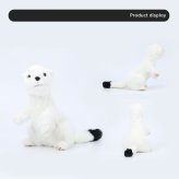 オコジョ ぬいぐるみ リアル 動物 アニマル ふわふわ かわいい 置物 インテリア 子供 おもちゃ ごっこ遊び 誕生日 プレゼント ギフト 癒し