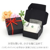 【メール便可】ラッピング ギフト 箱 リボン おしゃれ かわいい アクセサリー ピアス プレゼント 黒 赤 レッド プレゼント
