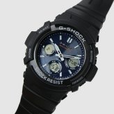 【レビューで延長保証 11年】カシオ CASIO G-SHOCK G-ショック 電波ソーラー AWG-M100SB-2A ANALOG-DIGITAL M100 SERIES ネイビー ブラック メンズ デジタル 腕時計 ギフト プレゼント【海外正規品】送料無料