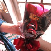 クリスマスプレゼント 彼女 人気 枯れない ミニ赤バラ 花束 赤薔薇 20本使用 プリザーブドフラワー ミニ花束 枯れずにいつまでもキレイな赤バラ プリザーブドフラワー