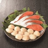 送料無料 北海道産地直送 カネサン佐藤水産 紅鮭・ほたて貝柱詰合せ  ※ご注文後約7～10日前後での発送となります。沖縄・離島へは別途配送料が発生いたします お取り寄せグルメ スイーツ