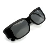 バレンシアガ BALENCIAGA サングラス アジアンフィット UVカット アイウェア スクエア BB0331SK-003 メンズ レディース ユニセックス グレー+シルバー 海外正規品