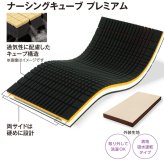 ベッド 寝具 介護 高齢者 障害者 有料 老人ホーム 贈り物 プレゼント 高弾性ウレタン 吸水速乾 91×191×12 日本製 5層構造 西川 ナーシングキューブ プレミアムマットレス グッドナイトプラス