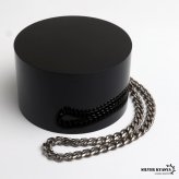 チタン シングル喜平ブレスレット 細身 シルバー メンズ チェーン 腕輪 シンプル 渋い色合い スリム アクセサリー クール シック ミニマル 大人 カジュアル きれいめ 重ね付け ベーシック 手元 定番 金属アレルギー対応