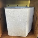 植木鉢 おしゃれ 大型 17号 13号 10号 L M S サイズ 鉢カバー KONTON コントン コーテス ヘックス 多面体 六角形 四角 ファイバーセメント セメント 屋外 室内 高級 北欧 モダン ナチュラル 観葉植物用 シンボルツリー サボテン 多肉植物 特大 玄関 プランター ホワイト