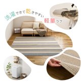 ラグ カーペット 洗える速乾タフト フィン 約185×185cm すぐ乾く 洗える 日本製 速乾 軽量 モダン おしゃれ 抗菌 防臭 国産 絨毯 じゅうたん タフト織 新生活