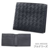 選べる2色 ボッテガヴェネタ 二つ折り財布 メンズ イントレチャート BOTTEGA VENETA 本革 札入れ 小銭入れなし カード入れ8枚 コンパクト エスプレッソ アルドワーズ 保存箱付き 113993 V47W1