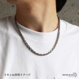 ステンレス 珍しい形状 チェーンネックレス メンズネックレス ゴールド シルバー スクエア シンプル 重厚感 存在感 メタル 男性 金属アレルギー対応