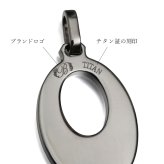 金属アレルギー対応 ネックレス ハワイアンジュエリー 刻印 無料 誕生石 純チタン オーバル プレート Sサイズ チェーン付 ステンレスより軽く肌に優しい メンズ レディース プレゼント 【品番：CG-TIP308】
