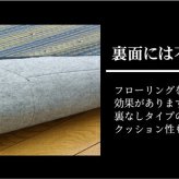 夏ラグ 夏用カーペット い草ラグカーペット 『DX京物語』 約180×180cm（裏:不織布） 新生活