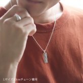 ハワイアンジュエリー ネックレス シルバー ペアネックレス 2本セット 刻印 無料 誕生石入れ可 スクエア プレート Lサイズ シルバー925 ギフトラッピング可能 大人 友達 長さ選べる カップル 夫婦 プレゼント ハロウィン 【品番：CG-SP11002P】