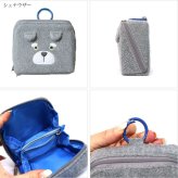  パカポ フレンズ ポーチ 犬 マルチーズ コーギー シュナウザー 定形外 送料無料 化粧ポーチ 小物入れ 180度開閉 pacapo FRIENDS レディース コスメポーチ かわいい コンパクト マルチーズ