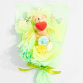 キャンディー フラワー ミニミニ ブーケ ギフト オレンジ むらさき ピンク 赤 水色 青 黄緑 黄色 花 造花 卒業 卒園 誕生日 プレゼント ギフト 女性 母 祖母 女友達 退職祝い 結婚記念日 母の日 お祝い 発表会 子供 遊戯会 贈り物 送料無料