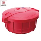 マイヤー 電子レンジ圧力鍋2.3L イタリアンレッド レシピブック付き レンジ調理器 時短調理 鍋 蒸し料理 レンチン【北海道・沖縄県・離島 配送不可】