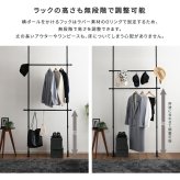 ラック つっぱりハンガー 2段 幅120cm 新生活