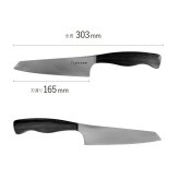 Tashinam サントク完全無欠包丁 タシナム 三徳包丁 日本製 VG10 V金10号 刃渡り16.5cm オールステンレス 万能包丁 高級包丁 軽量 152g 岐阜県関市 関の刃物 キッチンナイフ 肉 魚 野菜 職人仕上げ
