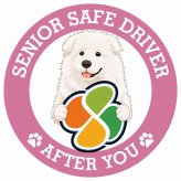 カーサイン 高齢者マーク SENIOR SAFE DRIVER マレンマシープドッグ ステッカー シール 直径13cm 肉球 日本製 車