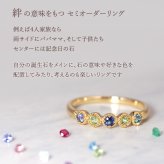 セミ オーダーメイド リング 指輪 誕生石 2.0mm 5石 Ties K10 K18 10K 18K 10金 18金 プラチナ 女性 レディース 誕生日 記念日 プレゼント ギフト 誕生日プレゼント ファミリーリング 刻印 名入れ 20代 30代 40代 妻 彼女 天然石 ダイヤモンド ダイヤ ゴールド ピンクゴールド イエローゴールド 選べる アクセサリー アレルギー対応 金属アレルギー