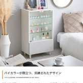 推し活 棚 推し活収納 コレクションケース 幅50cm ガラスケース フィギュアケース 引き出し付き 可動棚 アクスタ収納 木目調