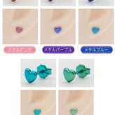 セカンドピアス 純チタン 軸太0.75mm 長さ10mm つけっぱなし 100％純チタン ピアス ハート 金属アレルギー対応 返金保証 医療用 片耳 1個 耳たぶ
