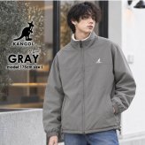  KANGOL カンゴール ブルゾン ジャケット リバーシブル メンズ レディース  ボア ハイネック ダブルジップ 防寒 ブランド ロゴ ゆったり おしゃれ ストリート カジュアル アウター 高校生 秋 冬 M L LL 2026FW Karlas 別注