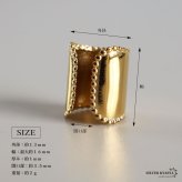 ステンレス ロングイヤーカフ 長め シンプルイヤーカフ ミル打ち かわいい メタル ワイド ゴールド 18KGP 片耳1点 プチプラ 耳の穴不要 痛くない レディース 女性 金属アレルギー対応フェイクピアス ノンホール イヤリング