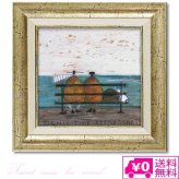 アートフレーム サムトフト 行楽シーズン到来 ST-05024 絵 絵画 空 犬 海 イヌ dog サム トフト