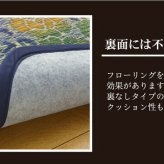 夏ラグ 夏用カーペット い草ラグカーペット 『DXマーベラス』 約191×191cm（裏:不織布） 新生活