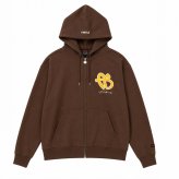 FUBU フブ パーカー メンズ レディース fam-62705 OGロゴ ジップ フーディー フルジップ ジップアップ スウェット サガラ刺繍 ワッペン ビッグシルエット ストリート ヒップホップ ダンス カジュアル トップス M L XL XXL 2026FW Karlas