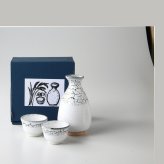 かいらぎ白天目　酒器揃 陶器 美濃焼 やきものの里から、暮らしを贈ります。　ギフト 食器 セット テーブルウェア