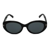 トムフォード TOM FORD サングラス アジアンフィット アイウェア UVカット フォックス FT1293-K/S 01A 54 メンズ レディース ユニセックス ブラック+グレー 海外正規品