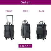 SWANY モラ 座面付きショッピングキャリー お買い物 キャリー ショッピングキャリー 普段使い 使いやすい レディース ギフト プレゼント グレー d723l21