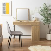 ドレッサー テーブル セット 椅子 ドレッサーテーブル コンパクト かわいい 化粧台 鏡台 一面鏡ドレッサー パソコン 机 引き出し 扉収納付き 棚 メイク台 コスメ収納 化粧品