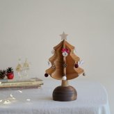 オルゴールツリー　プチ　プラス　ナチュラルorグリーン色　オークヴィレッジ　クリスマスツリー　oakvillage　　日本製