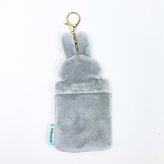 ミッフィー miffy もふもふフォトキーホルダー グレー カードケース 推し活