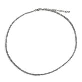 天然石 ラブラドライト ビーズ ネックレス 45cm 1粒 約2mm 細め【ギフトラッピング】【送料無料】グレー 天然石 ビーズ連 天然石 小粒 重ね付け