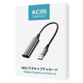 ビデオキャプチャー　AC05　1080P／60Hz　USB HDMI入力　ゲーム録画　ウォークスルー録画　ハイライト記録　動画が会議の配信に