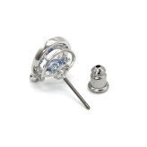 スワロフスキー swarovski ピアス Symbolica 5746563 シンボリカ 蹄鉄 馬蹄形 スタッドピアス アクセサリー レディース シルバー+ブルー 海外正規品